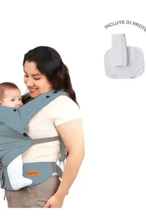 Mochila Ergonómica Premium Maternelle Azul Apego, Fresco , Soporte Cervical, Canguro, Portabebé All’Ingrosso