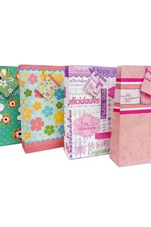 Bolsa de Regalo Dama Small x4 unidades Verde Rosado Lavanda Rosa Più Venduto
