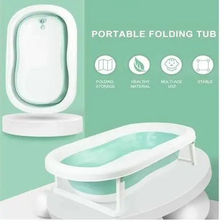 Nuovo Arrivo Bañera Plegable para Bebes Portatil Color Verde