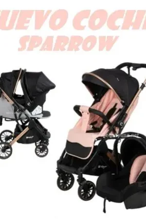 Vendita Finale Nuevo Coche con Porta bebe Ebaby Sparrow -Rosa