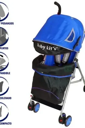 Coche Bastón Para Bebe KANSO BK6120 Azul Saldi