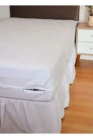 Soddisfatti O Rimborsati Forro de colchón 100 % algodón bramante king blanco Lima Tienda