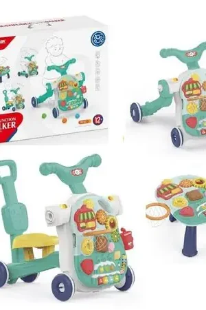 Ultimissimo Modello Nuevo Andador Multifunciónal para bebés 4 en 1 -Verde