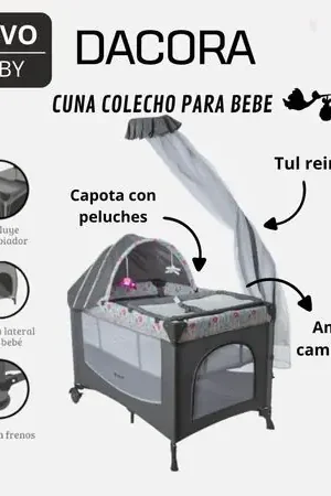 Acquista Ora Cuna Corral Dacora Ebaby - Rosado Light