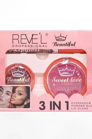 3 EN 1 SET MAQUILLAJE BEAUTIFUL TONO 6 Economico